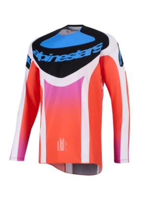 dres TECHSTAR KNIF, ALPINESTARS (světle šedá/oranžová fluo/černá, vel. M)