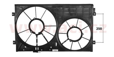 rám sahary chlazení pro 2 vrtule 1.6i, 1.6FSI, 2.0FSI, 1.9TDi  (ŠKODA, VW)