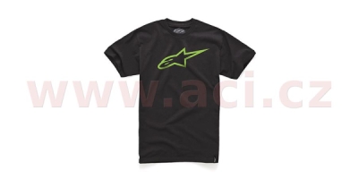 triko AGELESS krátký rukáv, ALPINESTARS (černé/zelené, vel. S)