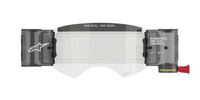 sada ROLL-OFF WIDE VISION pro brýle SUPERTECH, ALPINESTARS (čiré plexi, čepy pro strhávací slídy)