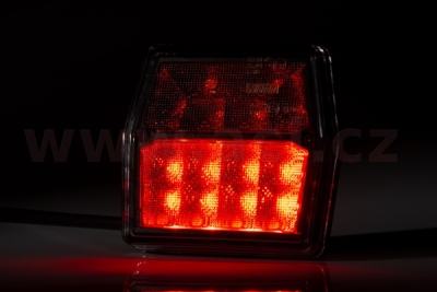 zadní světlo LED 99,7x92,7 mm 5 PIN BAJONET, L=P