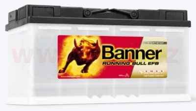 95Ah baterie, 850A, pravá BANNER Running Bull EFB 354x175x190