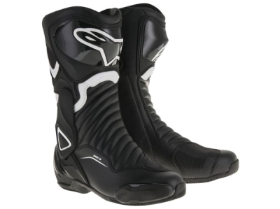 boty S-MX 6, ALPINESTARS (černé/bílé, vel. 49)