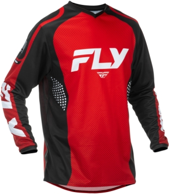 dres F-16, FLY RACING - USA 2026 (červená/černá/bílá, vel. 2XL)