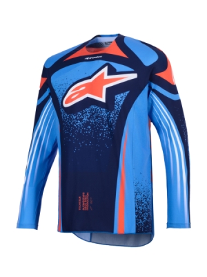 dres TECHSTAR NOMUR, ALPINESTARS (tmavě modrá/oranžová/modrá, vel. M)