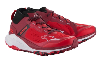 boty META XR 2, ALPINESTARS (černá/světle červená/tmavě červená/bílá, vel. 42)