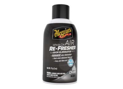 MEGUIARS Air Re-Fresher Odor Eliminator - dezinfekce interiéru vozidla (vůně Black Chrome) 71 g