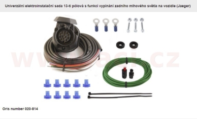 univerzální elektroinstalace tažného zařízení 13-pin, délka kabelu 190 cm