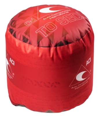sedací taburet (sedák), průměr 50cm, výška 40cm, s logem ACI