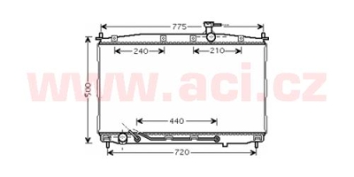 chladič 2.7i 24V (+AUT±AC), 2.2CRDi (+AUT±AC) [775*435*19]
