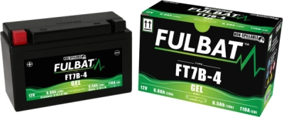 baterie 12V, YT7B-4 GEL, 12V, 6.5Ah, 110A, bezúdržbová GEL technologie 150x65x93 FULBAT (aktivovaná ve výrobě)