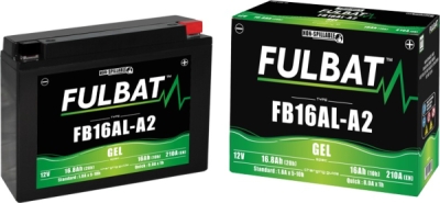 baterie 12V, YB16AL-A2 GEL, 12V, 16Ah, 210A, bezúdržbová GEL technologie 205x70x162 FULBAT (aktivovaná ve výrobě)