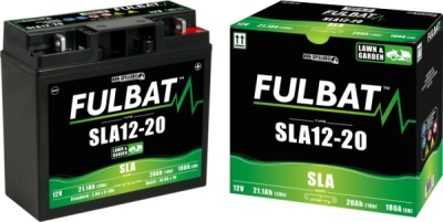 baterie 12V, SLA12-20, 20Ah, 180A, bezúdržbová MF AGM, 182x77x168 FULBAT (aktivovaná ve výrobě)