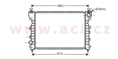 10/00- chladič 1.8i 16V (±AUT+AC), 2.5i 24V (±AUT+AC), 2.0TD4 (±AUT±AC) [612*450*31]