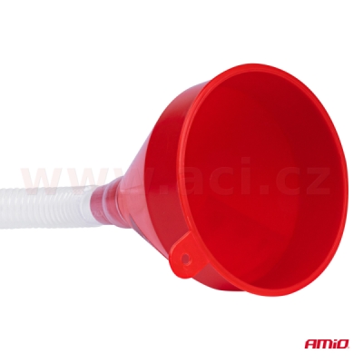 plastový trychtýř s hadicí 53 cm, průměr 7,5 cm