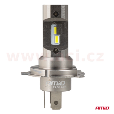LED H4/H19 2x 18W - bílá (patice P43t), sada 2 ks
