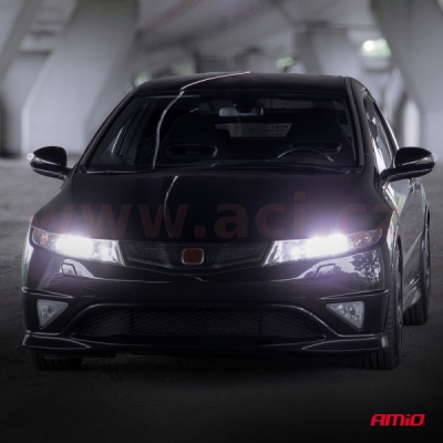 LED H4/H19 2x 18W - bílá (patice P43t), sada 2 ks