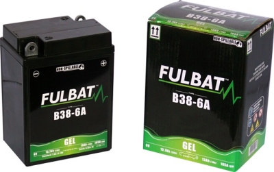 baterie 6V, B38-6A GEL, 13Ah, 105A, bezúdržbová GEL technologie 119x83x161 FULBAT (aktivovaná ve výrobě)