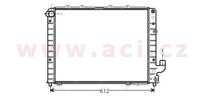 chladič 2.0i 12V Turbo (±AC) (Alfa 166), 2.4JTD (±AC) [558*438*42]