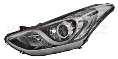přední světlo H7+H7+H7 s osvětlením do zatáčky (el. ovládané + motorek) ORIGINÁL  L