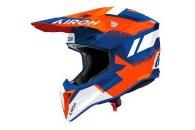 přilba WRAAAP Vision, AIROH (oranžová-modrá lesklá, vel. M) 2027