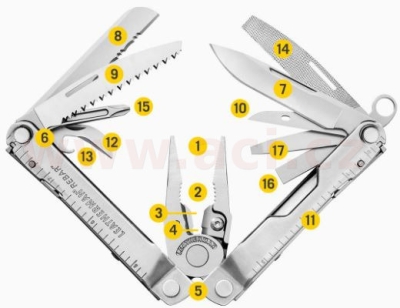 LEATHERMAN REBAR - multitool nůž, vyrobeno v USA, záruka 25 let