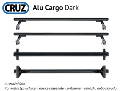 Střešní nosič Citroen C15 84-05, CRUZ ALU Cargo Dark