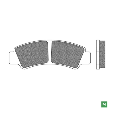 brzdové destičky, NEWFREN (směs OFF ROAD ATV SINTERED) 2 ks v balení