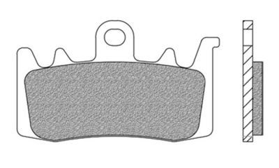 brzdové destičky, NEWFREN (směs ROAD TOURING SINTERED) 2 ks v balení