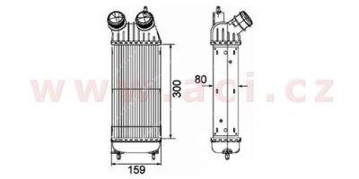 intercooler 1.6HDi (±A±AC) [300*157*80]