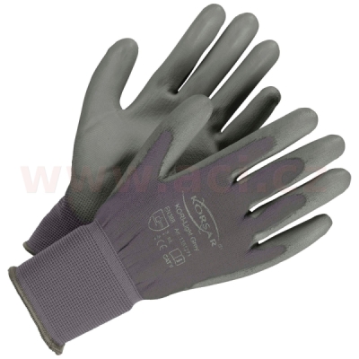 Pracovní rukavice Korsar Kori-Light šedá nylon (1 pár)