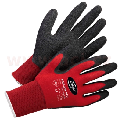 Pracovní rukavice Korsar Kori-Grip červená nylon (1 pár)