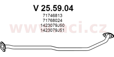 Výfuková trubka FENNO/IMASAF 25.59.04