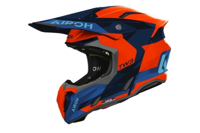přilba TWIST 3 Fancy, AIROH (oranžová fluo-modrá lesklá, vel. XS) 2027