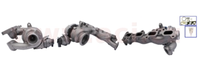 turbodmychadlo GARRETT model GTD1446VZM, originální díl repasovaný firmou TURBOCHARGER (+ vratná část 1750 Kč/70 €)