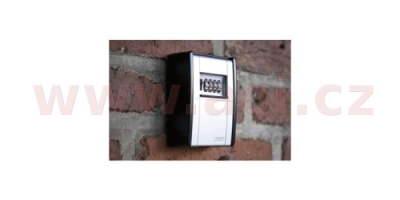 univerzální schránka na klíče se 4 místným kódem KeyGarage (rozměry 80 x 45 x 120 mm), ABUS