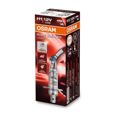 OSRAM žárovka H1 12V 55W (patice P14.5s) NIGHT BREAKER® LASER 1ks