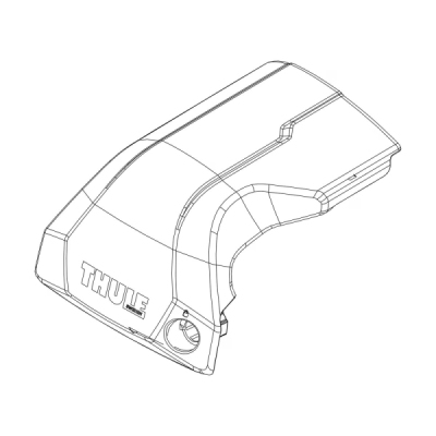 TH54245 Thule Edge Flush Rail- Front cover L