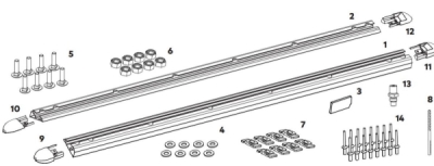 YA8000328 Yakima Track Kit - Nissan Navara NP300