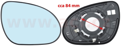 Sklo do zrcátka, vnější zrcátko VAN WEZEL 8207832A