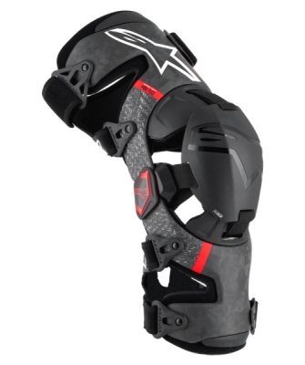 kolenní ortézy SUPERTECH RK-10 PLASMA, ALPINESTARS (černá/červená, vel. M, 1 pár)
