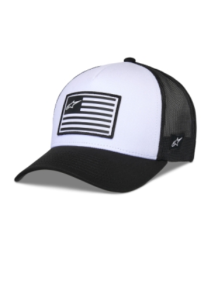 kšiltovka FLAG SNAP HAT, ALPINESTARS (bílá/černá)