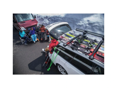 YAKIMA FatCat EVO 6 stříbrný - nosič lyží a snowboardů