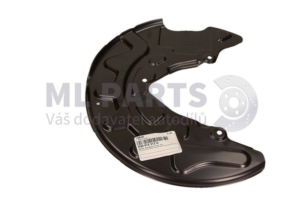 E-shop Plech krycí kotoučové brzdy P ŠKODA OEM Originál 5Q0615312G