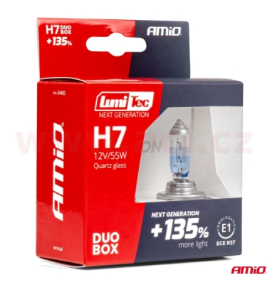 žárovka H7 12V 55W (patice PX26d) +135% (sada 2 ks)