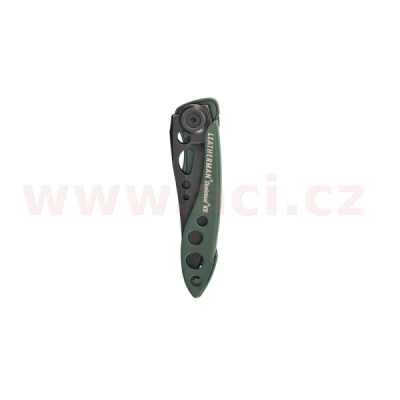 LEATHERMAN SKELETOOL KB OG GREEN - zavírací nůž s otvírákem lahví, rovná čepel
