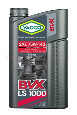 YACCO převodový olej plně syntetický BVX LS 1000 75W140 2l