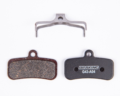 brzdové destičky pro systémy SHIMANO, BRAKING (směs Organic) 2 ks v balení