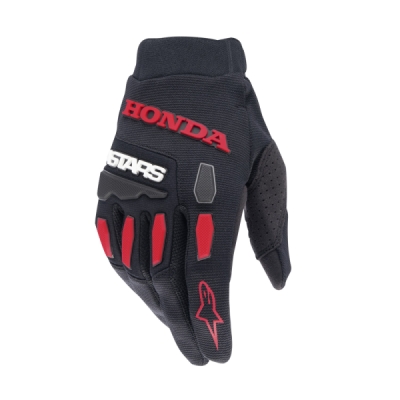 rukavice FULL BORE HONDA kolekce, ALPINESTARS (černá/červená, vel. 4XL)