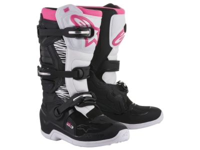boty STELLA Tech 3, ALPINESTARS (černé/bílé/růžové, vel. 39)